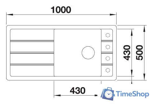 Кухонная мойка Blanco FARON XL 6 S 524803 - Изображение №3 — Интернет-магазин Time-Shop