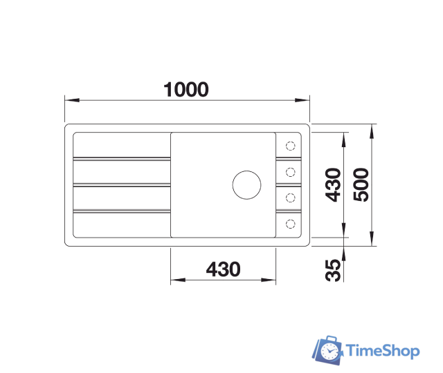 Кухонная мойка Blanco FARON XL 6 S 524803 - Изображение №6 — Интернет-магазин Time-Shop