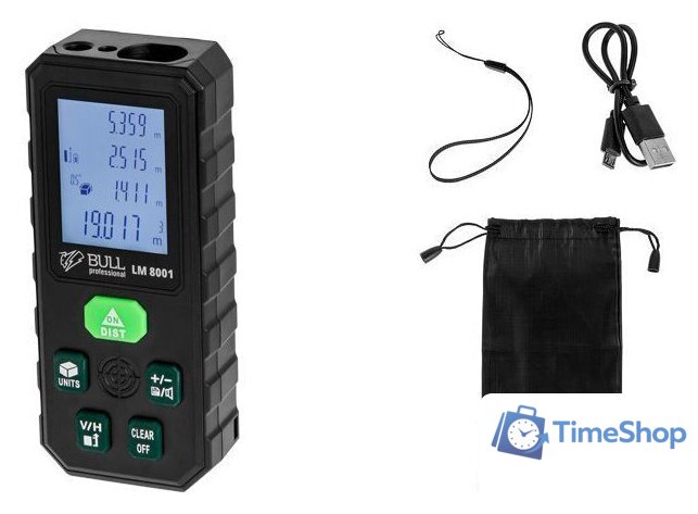 Лазерный дальномер Bull LM 8001 1323465 - Изображение №1 — Интернет-магазин Time-Shop