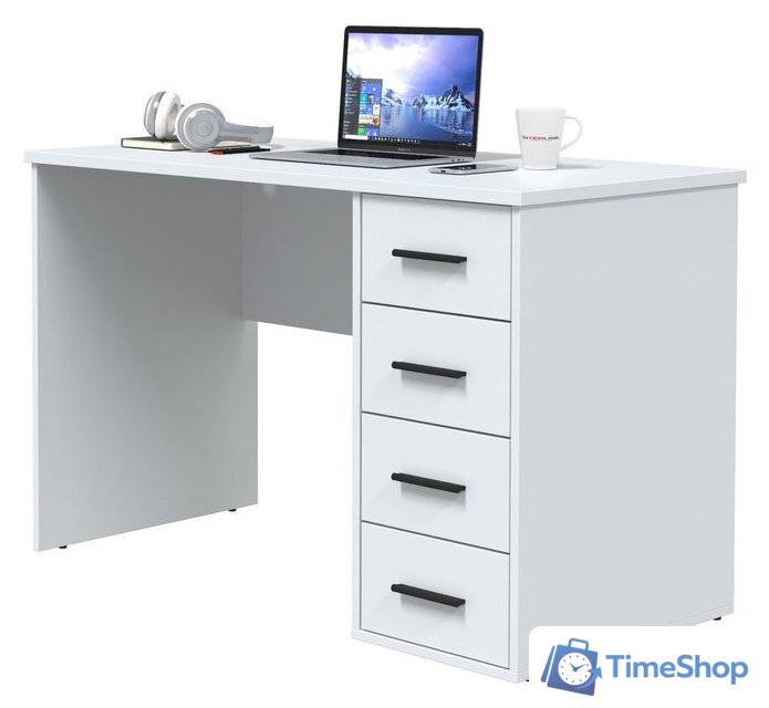 Стол Интерлиния Skill-07 (белый/белый) - Изображение №2 — Интернет-магазин Time-Shop