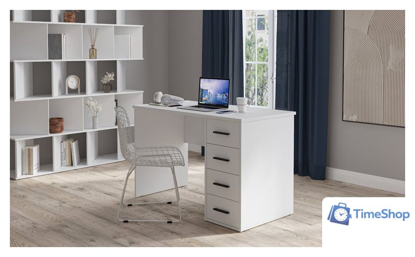 Стол Интерлиния Skill-07 (белый/белый) - Изображение №3 — Интернет-магазин Time-Shop