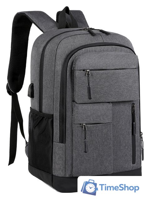 Городской рюкзак Miru Sallerus 15.6 (серый) - Изображение №2 — Интернет-магазин Time-Shop