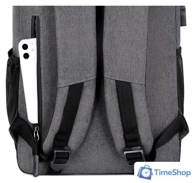 Городской рюкзак Miru Sallerus 15.6 (серый) - Изображение №10 — Интернет-магазин Time-Shop