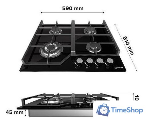 Варочная панель Libhof GH-604 (черный) - Изображение №6 — Интернет-магазин Time-Shop