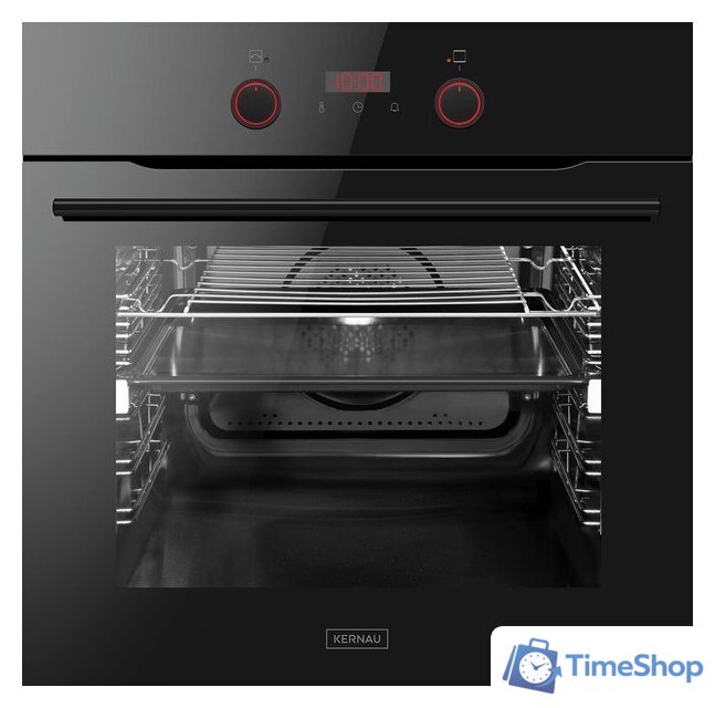 Электрический духовой шкаф Kernau KBO 1076 P S PT B - Изображение №1 — Интернет-магазин Time-Shop