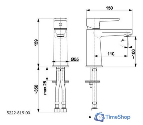 Смеситель Armatura Neon 5222-813-00 - Изображение №2 — Интернет-магазин Time-Shop