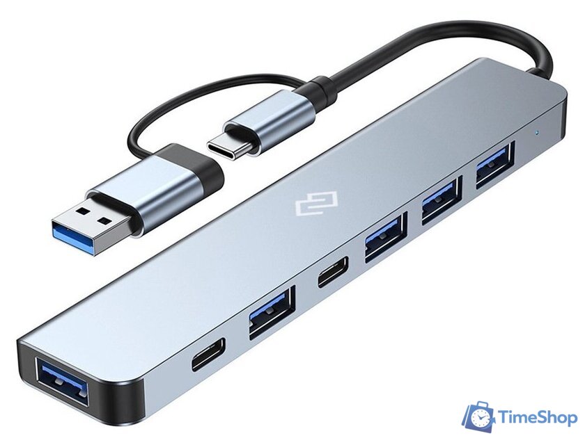 USB-хаб Digma DHUB-7USB-AC - Изображение №1 — Интернет-магазин Time-Shop