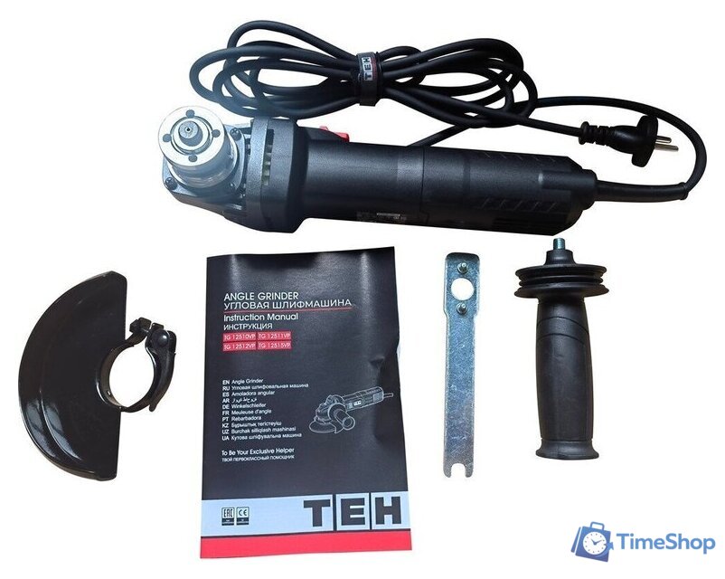 Угловая шлифмашина TEH TG12515VP - Изображение №7 — Интернет-магазин Time-Shop