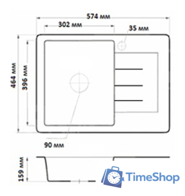 Кухонная мойка БелЭворс Mila (бежевый) - Изображение №2 — Интернет-магазин Time-Shop
