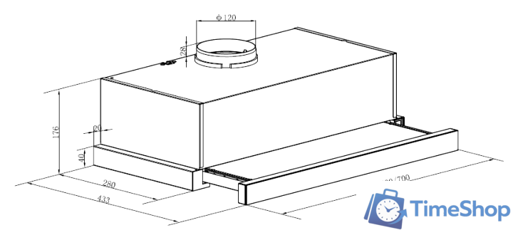Кухонная вытяжка MAUNFELD VS Light 60 (черный) - Изображение №17 — Интернет-магазин Time-Shop