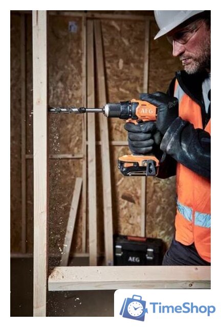 Дрель-шуруповерт AEG Powertools BS 18G4-202C 4935478630 (с 2-мя АКБ, кейс) - Изображение №2 — Интернет-магазин Time-Shop