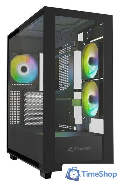 Корпус Sharkoon Rebel C60 RGB (черный) - Изображение №1 — Интернет-магазин Time-Shop