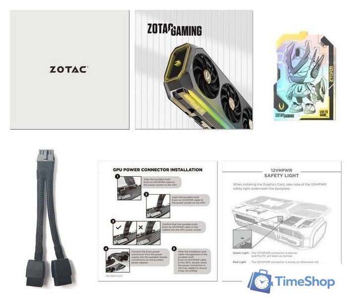 Видеокарта ZOTAC Gaming GeForce RTX 5070 Twin Edge OC White Edition ZT-B50700Q-10P - Изображение №6 — Интернет-магазин Time-Shop