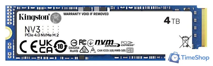 SSD Kingston NV3 4TB SNV3S/4000GBK - Изображение №1 — Интернет-магазин Time-Shop