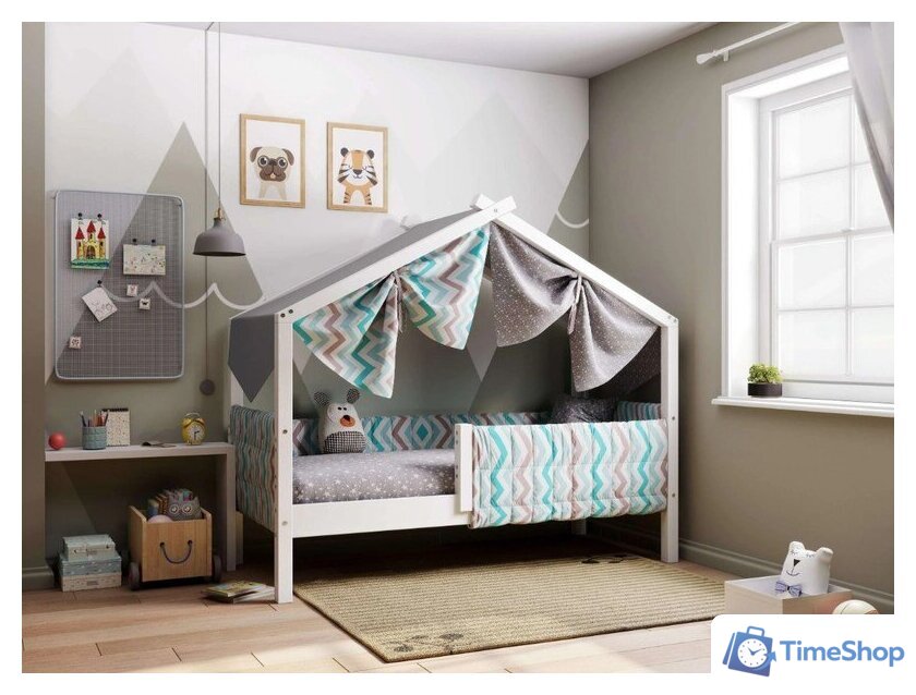 Кровать-домик Мебельград Алиса 160x80 (белый полупрозрачный) - Изображение №5 — Интернет-магазин Time-Shop