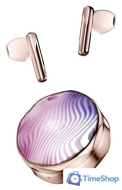 Наушники QCY FairyBuds T21 (золотистый/розовый) - Изображение №1 — Интернет-магазин Time-Shop