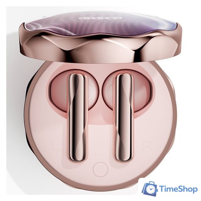 Наушники QCY FairyBuds T21 (золотистый/розовый) - Изображение №3 — Интернет-магазин Time-Shop