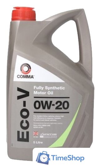 Моторное масло Comma ECO-V 0W-20 5л - Изображение №1 — Интернет-магазин Time-Shop