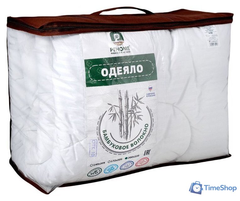 Одеяло Реноме Евро Сатин 14/228 200x220 (бамбук, 300) - Изображение №1 — Интернет-магазин Time-Shop