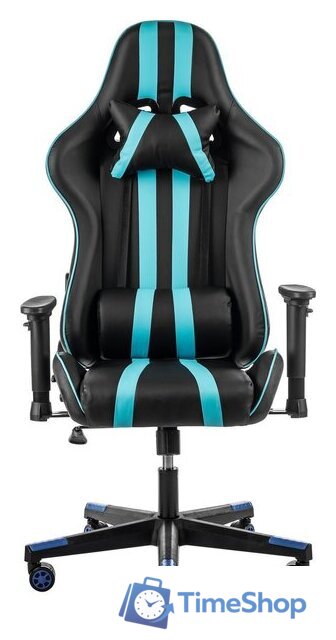 Игровое (геймерское) кресло Mio Tesoro Control 8051 (черный/синий) - Изображение №3 — Интернет-магазин Time-Shop