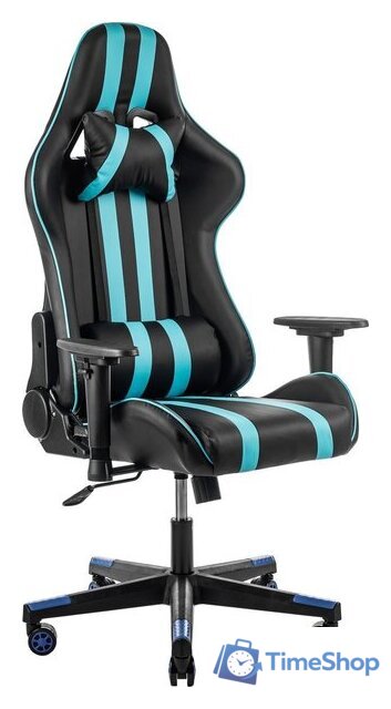 Игровое (геймерское) кресло Mio Tesoro Control 8051 (черный/синий) - Изображение №1 — Интернет-магазин Time-Shop