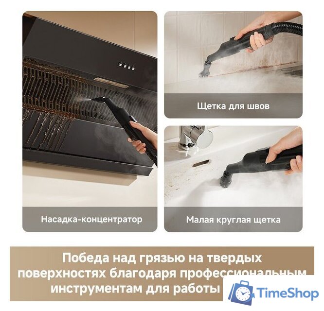Пылесос Dreame Portable Carpet Spot Cleaner N20 Steam HNR27A (евровилка, черный) - Изображение №15 — Интернет-магазин Time-Shop