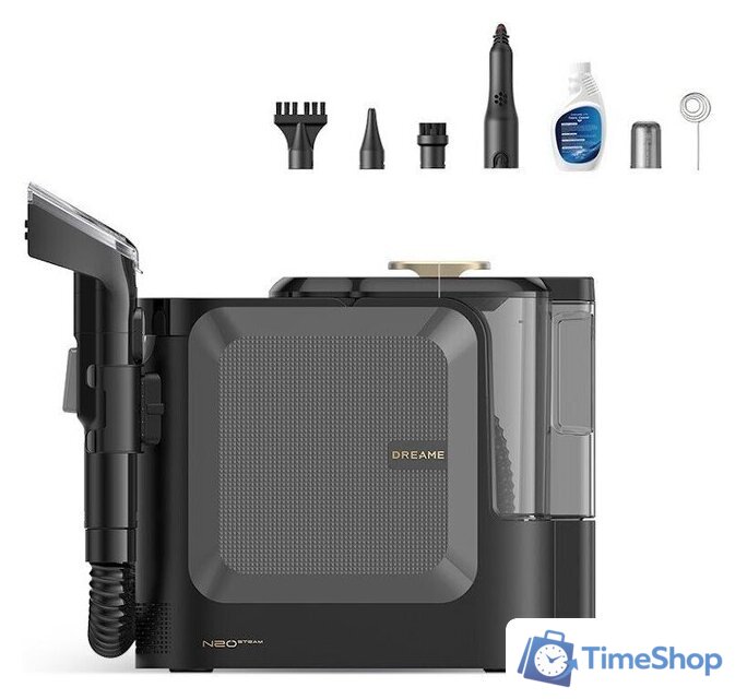 Пылесос Dreame Portable Carpet Spot Cleaner N20 Steam HNR27A (евровилка, черный) - Изображение №8 — Интернет-магазин Time-Shop