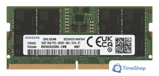 Оперативная память Samsung 16ГБ DDR5 SODIMM 5600 МГц M425R2GA3BB0-CWM - Изображение №1 — Интернет-магазин Time-Shop