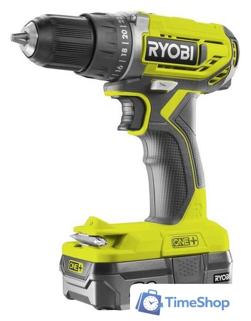Дрель-шуруповерт Ryobi R18DD2-220S 5133003821 (с 2-мя АКБ, сумка) - Изображение №1 — Интернет-магазин Time-Shop