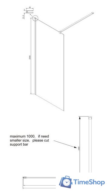 Душевая стенка Ambassador Set 15031112-ST4 - Изображение №5 — Интернет-магазин Time-Shop