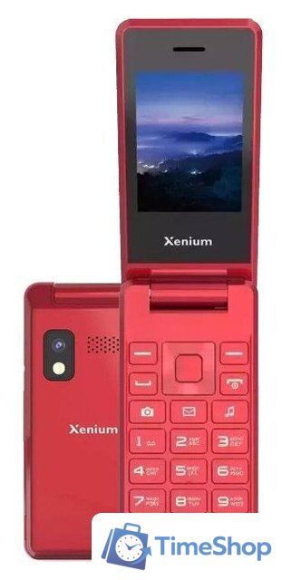 Кнопочный телефон Xenium X600 (красный) - Изображение №1 — Интернет-магазин Time-Shop