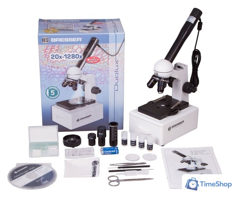 Детский микроскоп Bresser Duolux 20x–1280x 33139 - Изображение №11 — Интернет-магазин Time-Shop