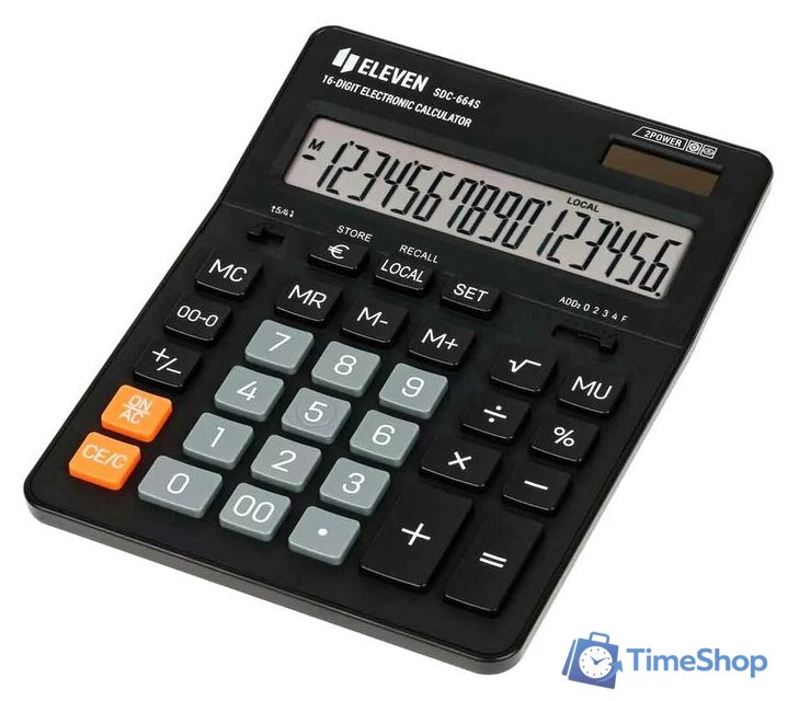 Бухгалтерский калькулятор Eleven SDC-664S (черный) - Изображение №1 — Интернет-магазин Time-Shop