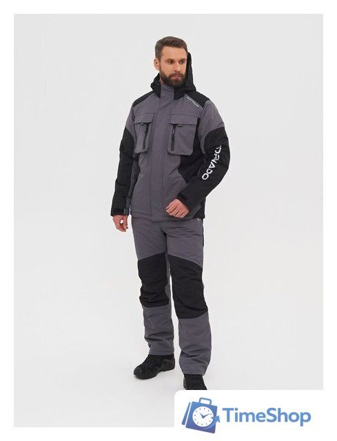 Костюм Huntsman Торнадо -15 Breathable 56-58/182-188 (серый) - Изображение №2 — Интернет-магазин Time-Shop