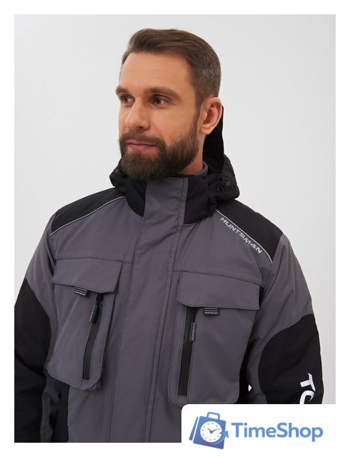 Костюм Huntsman Торнадо -15 Breathable 56-58/182-188 (серый) - Изображение №4 — Интернет-магазин Time-Shop