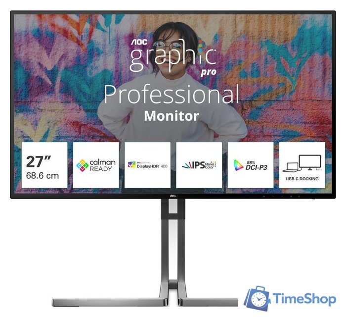 Монитор AOC Graphic Pro U27U3CV - Изображение №1 — Интернет-магазин Time-Shop