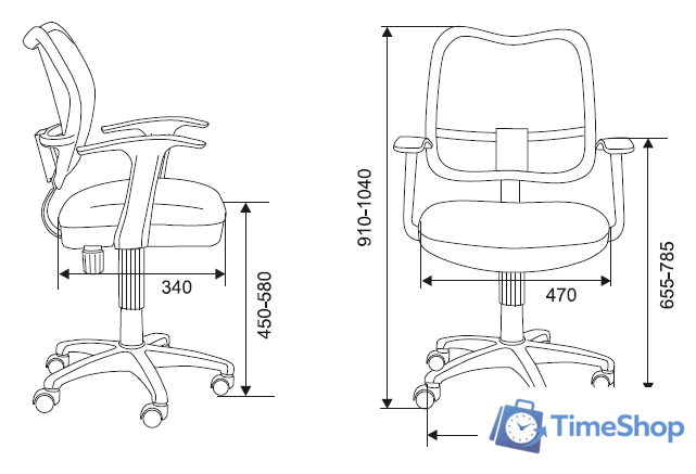 Офисное кресло Бюрократ CH-W797/PK/TW-13A - Изображение №4 — Интернет-магазин Time-Shop