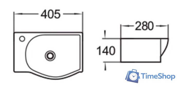 Умывальник SantiLine SL-2018R - Изображение №2 — Интернет-магазин Time-Shop