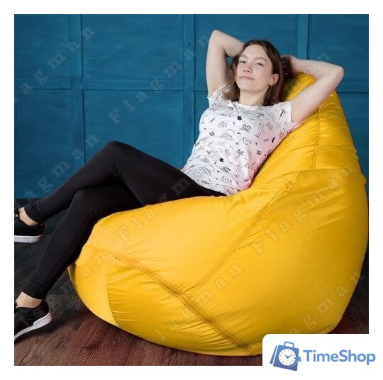 Кресло-мешок Flagman Груша Мега Г3.1-07 (желтый) - Изображение №12 — Интернет-магазин Time-Shop