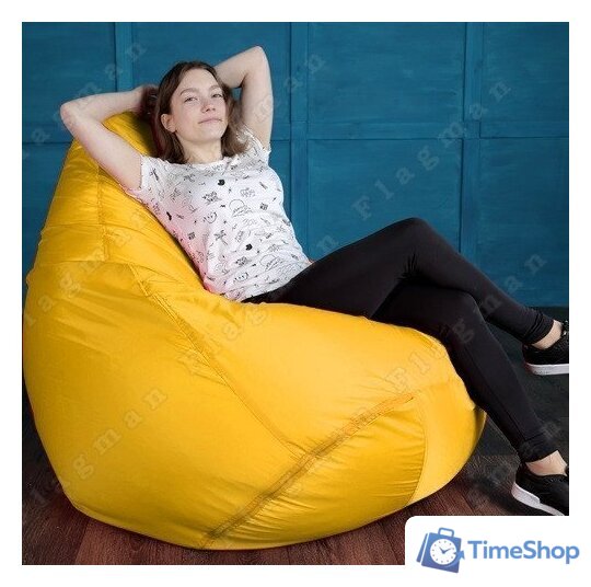 Кресло-мешок Flagman Груша Мега Г3.1-07 (желтый) - Изображение №11 — Интернет-магазин Time-Shop