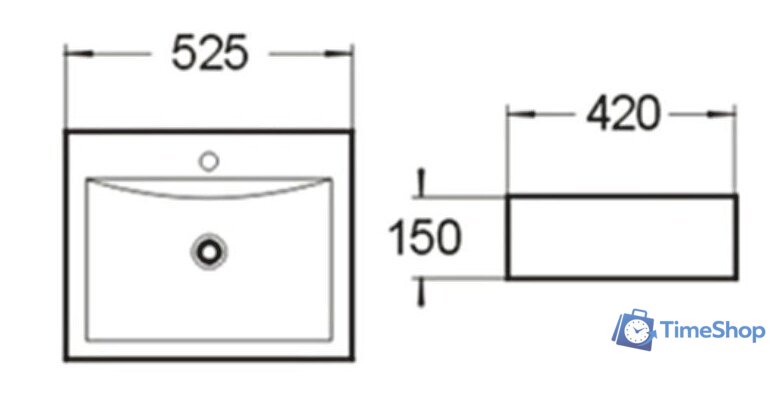 Умывальник SantiLine SL-1005 - Изображение №2 — Интернет-магазин Time-Shop