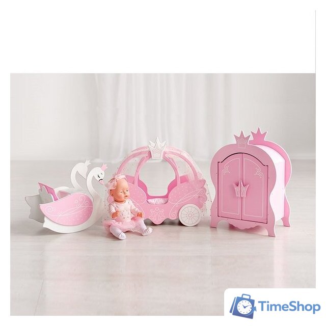 Шкаф для кукол Leader Toys Shining Crown 71020 (розовое облако) - Изображение №3 — Интернет-магазин Time-Shop