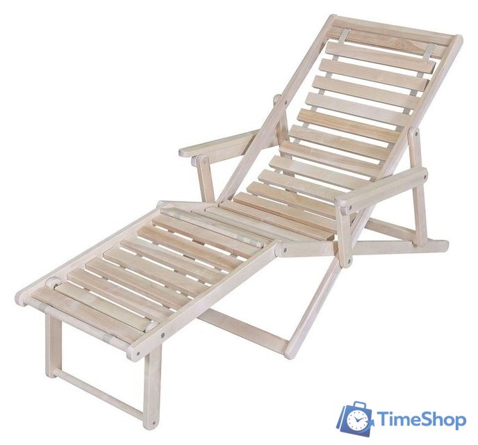 Шезлонг Мебелик С подлокотниками (без покрытия) - Изображение №1 — Интернет-магазин Time-Shop