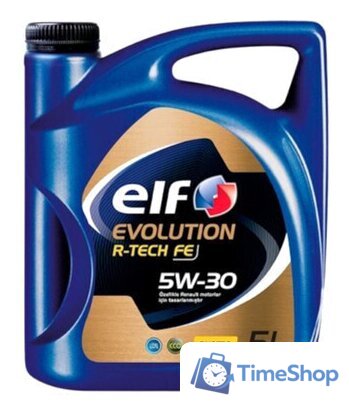 Моторное масло Elf Evolution R-Tech FE 5W30 213935 5л - Изображение №1 — Интернет-магазин Time-Shop