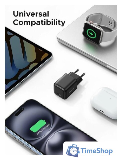 Сетевое зарядное Ugreen X512 55553 - Изображение №7 — Интернет-магазин Time-Shop