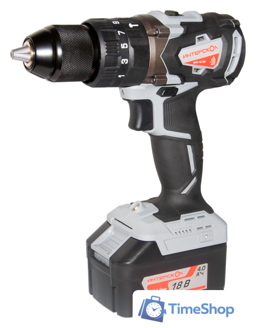 Ударная дрель-шуруповерт Интерскол ДАУ-13/18В 574.2.2.70 (с 2-мя АКБ, кейс) - Изображение №1 — Интернет-магазин Time-Shop