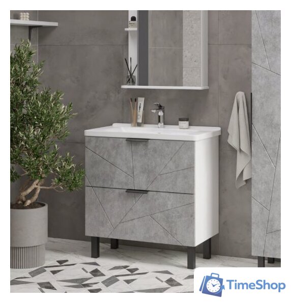  Volna Тумба под умывальник Twing 60.2Y бетон - Изображение №3 — Интернет-магазин Time-Shop
