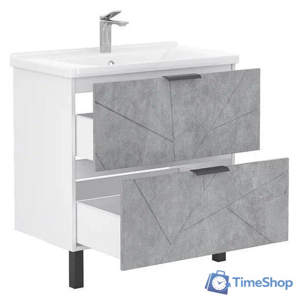  Volna Тумба под умывальник Twing 60.2Y бетон - Изображение №2 — Интернет-магазин Time-Shop