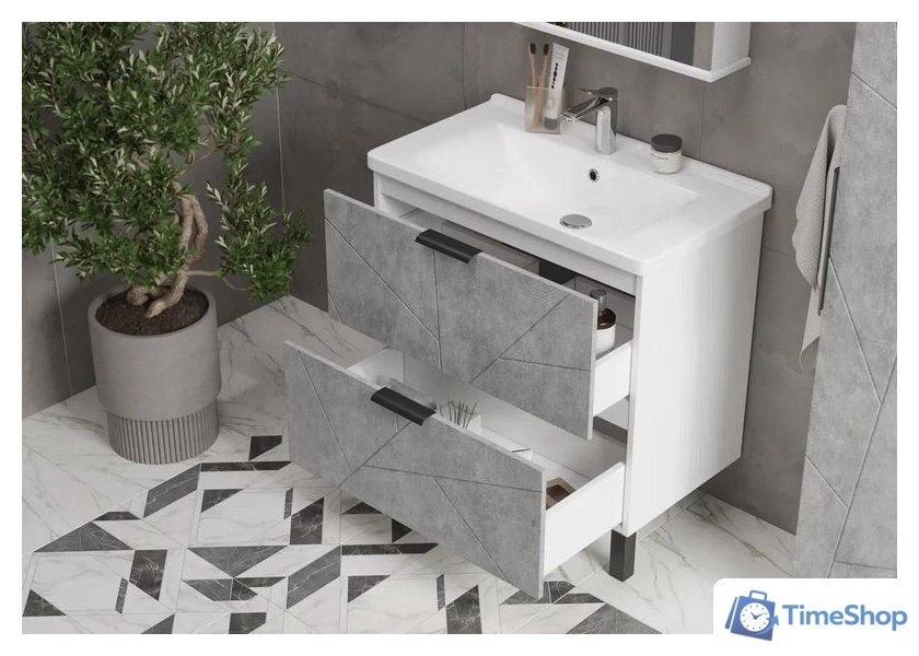  Volna Тумба под умывальник Twing 60.2Y бетон - Изображение №5 — Интернет-магазин Time-Shop