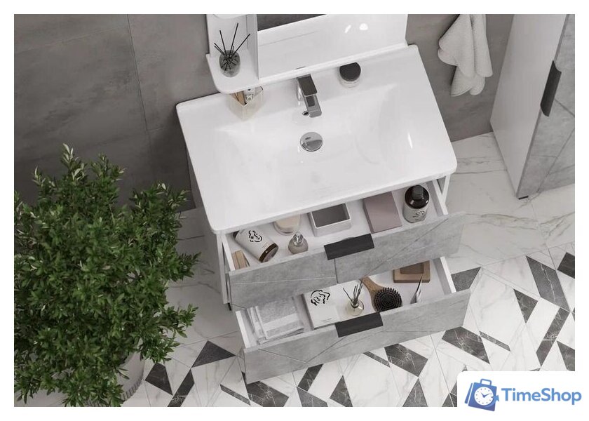  Volna Тумба под умывальник Twing 60.2Y бетон - Изображение №4 — Интернет-магазин Time-Shop